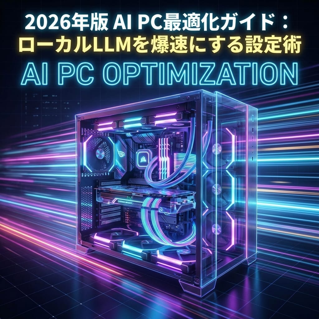 2026年版 AI PC最適化ガイド：ローカルLLMを爆速にする設定術