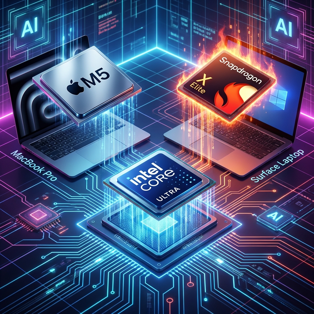 CPU Comparison 2026 | Apple M5 vs Snapdragon X Elite vs Core Ultra