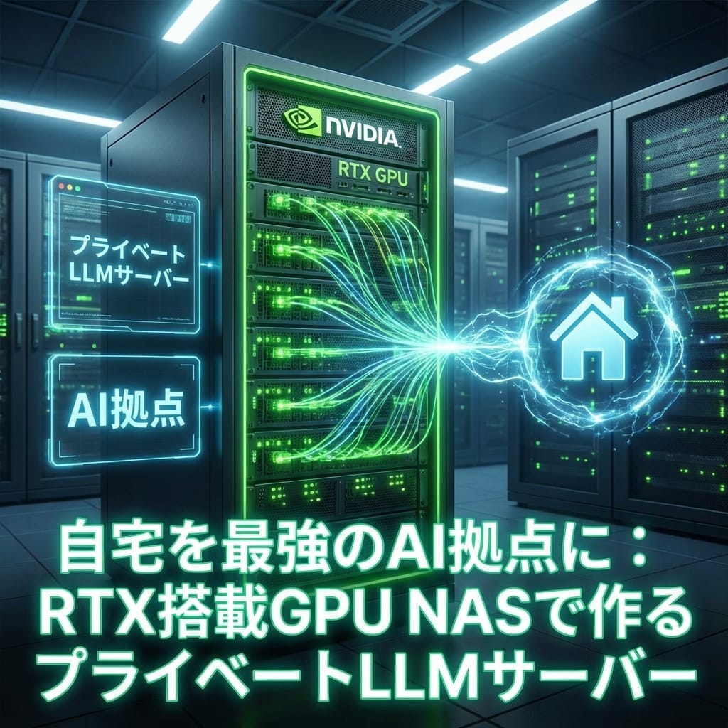 自宅を最強のAI拠点に：RTX搭載GPU NASで作るプライベートLLMサーバー