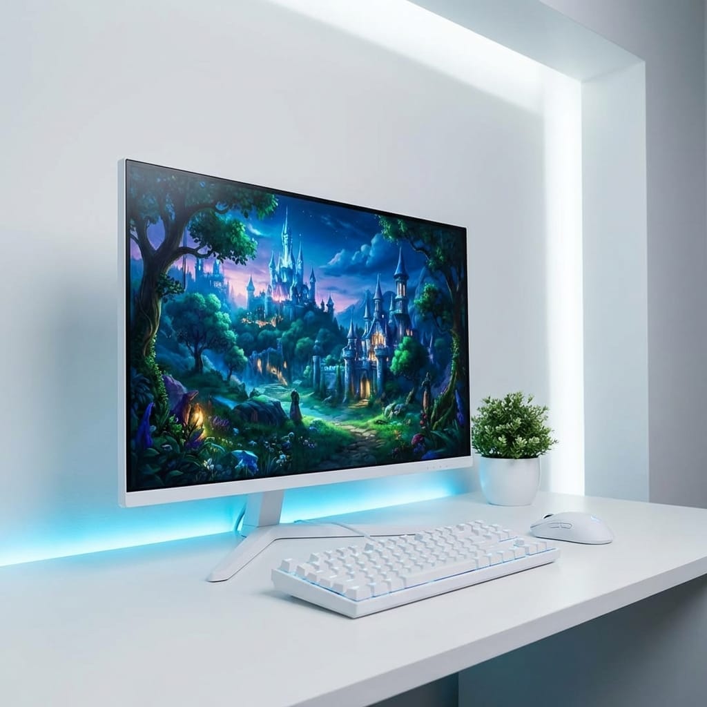 MSI MAG 274URFW 评测 | 完善白色桌面配置的 4K 游戏显示器