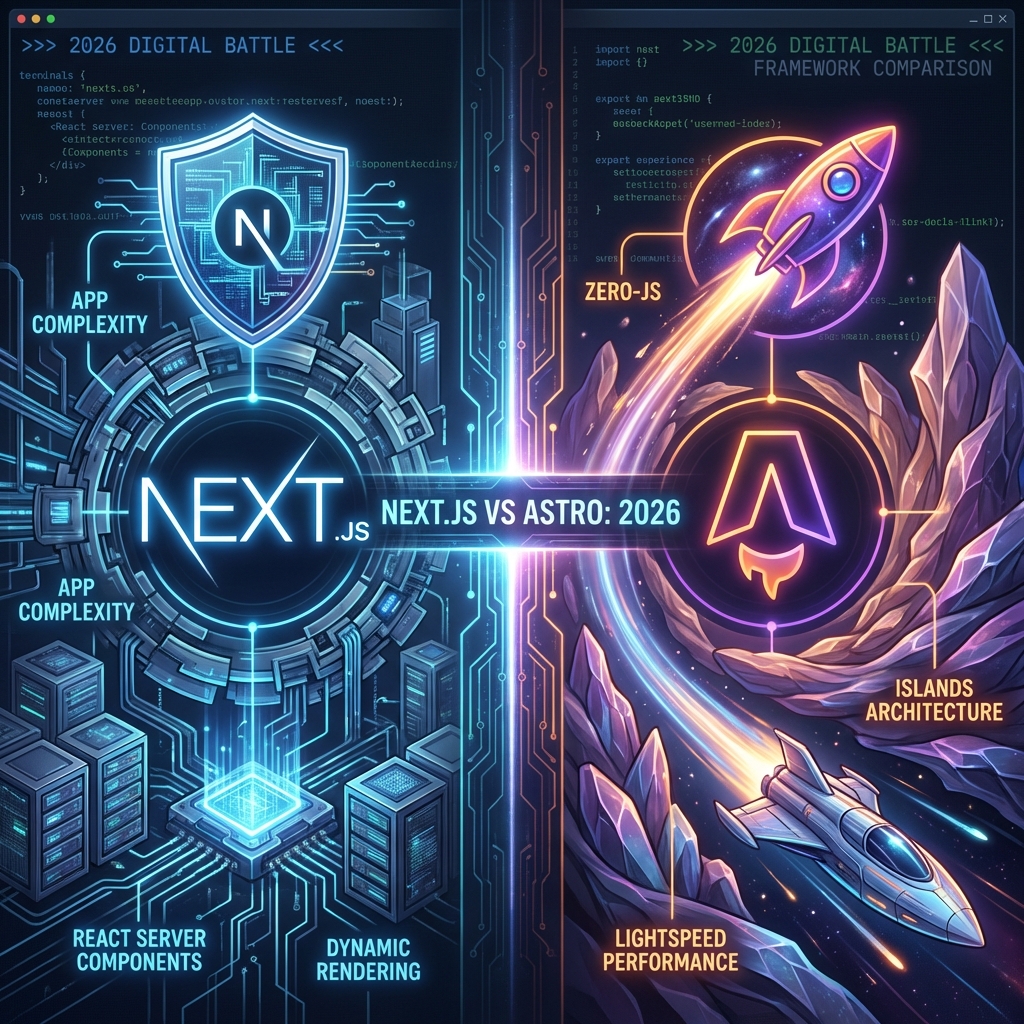 Next.js 16 vs Astro 6 | Web Development in 2026: Which One to Choose?