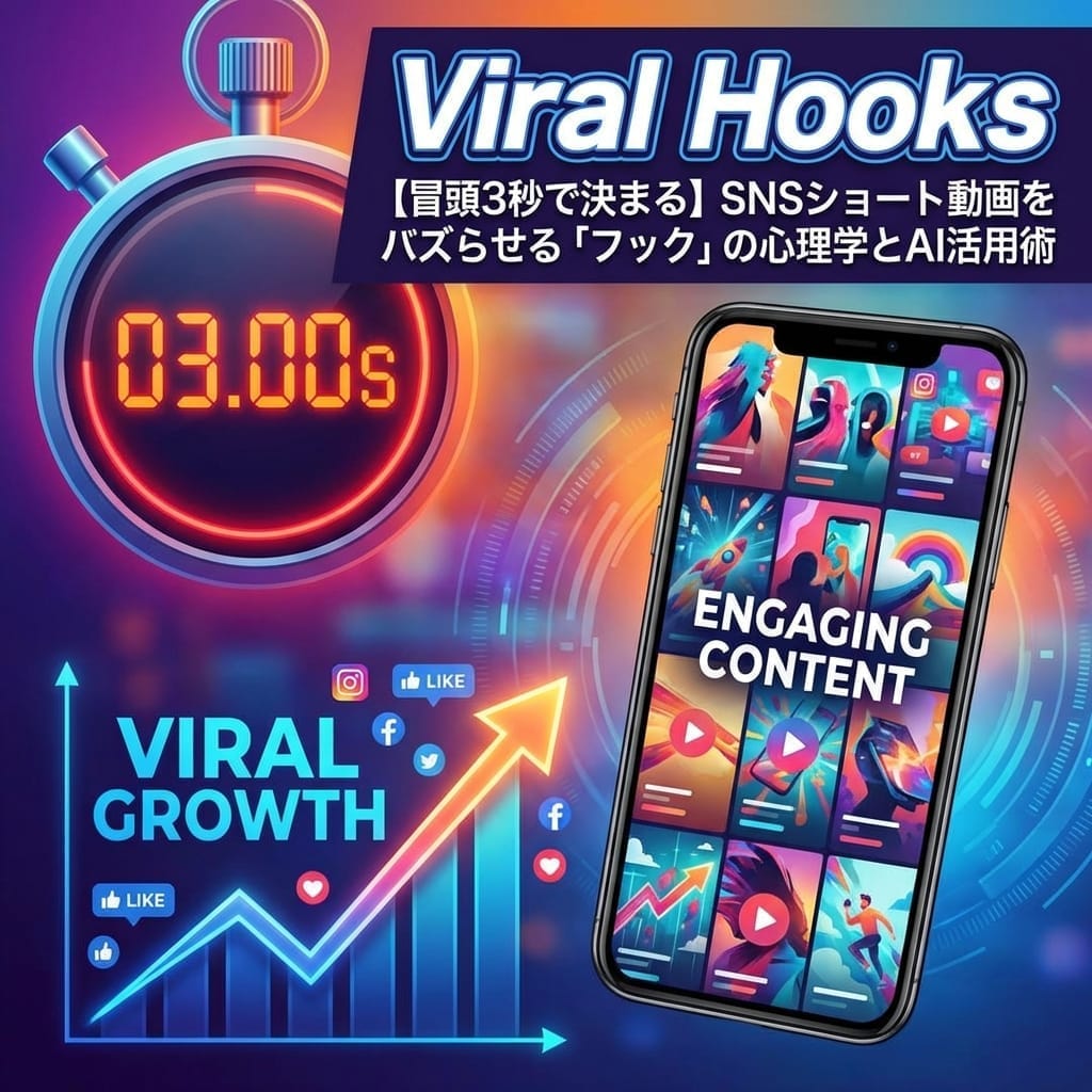 [Decided in the First 3 Seconds] The Psychology of Viral Hooks for SNS Shorts and AI Tactics