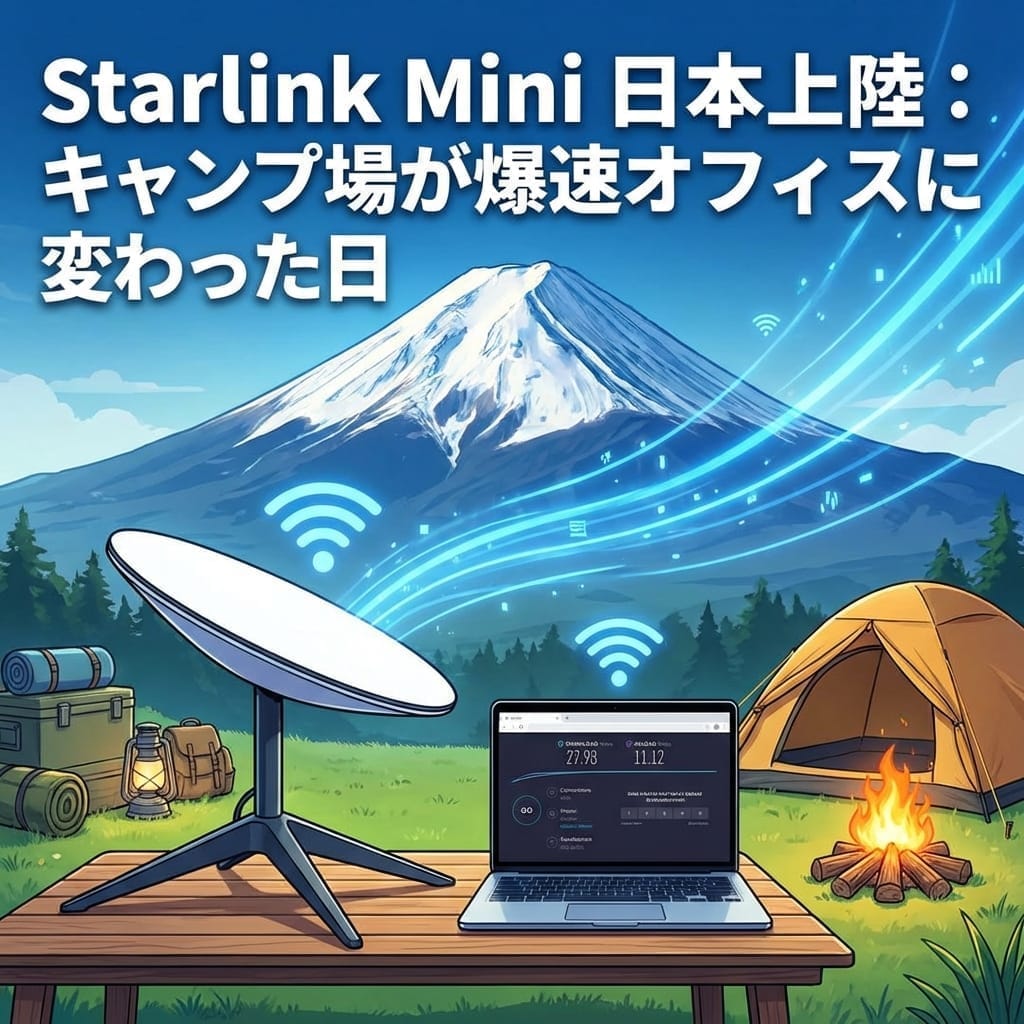 Starlink Mini 登陆日本：露营地变成超高速办公室的那一天