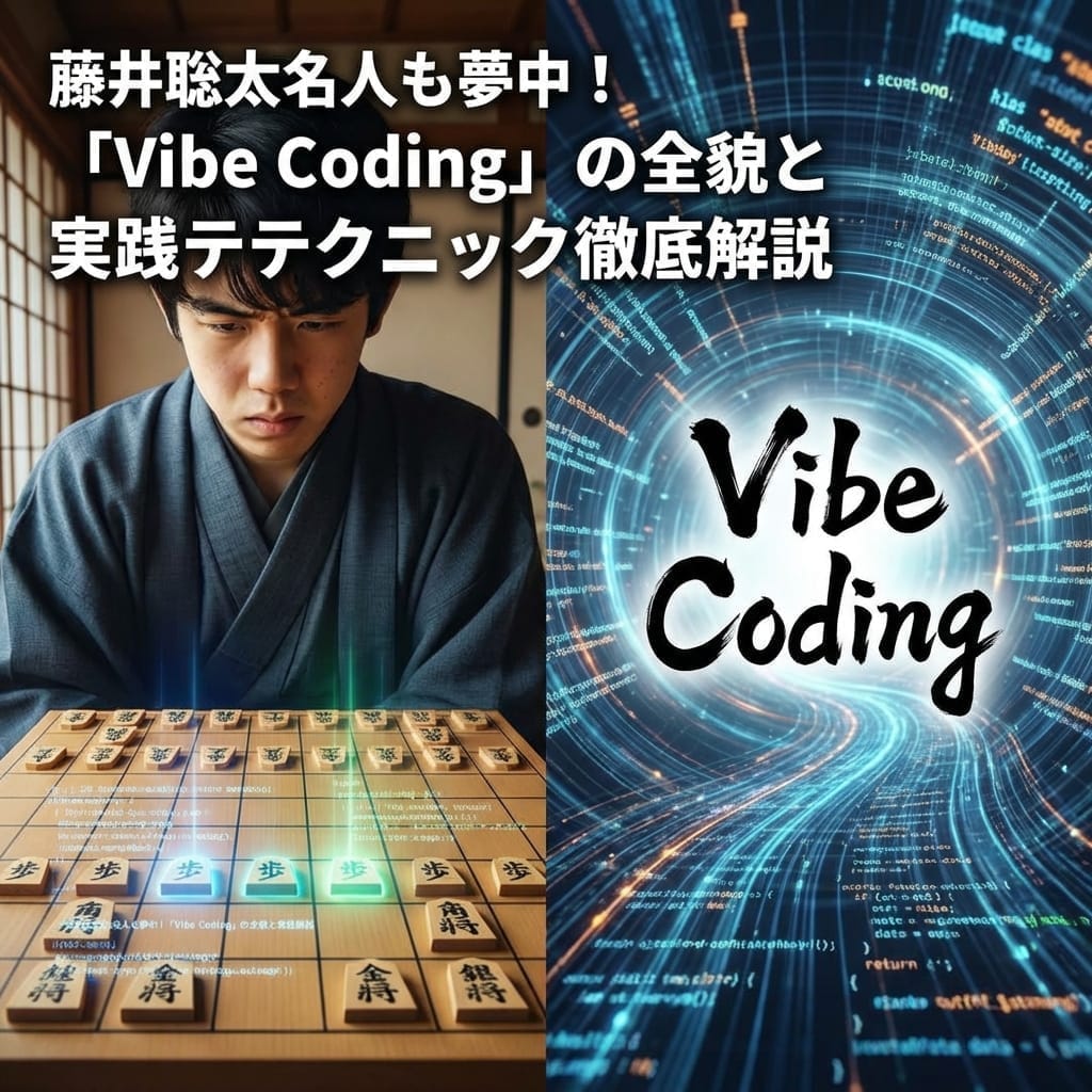 藤井聡太名人も夢中!「Vibe Coding」の全貌と実践テクニック徹底解説