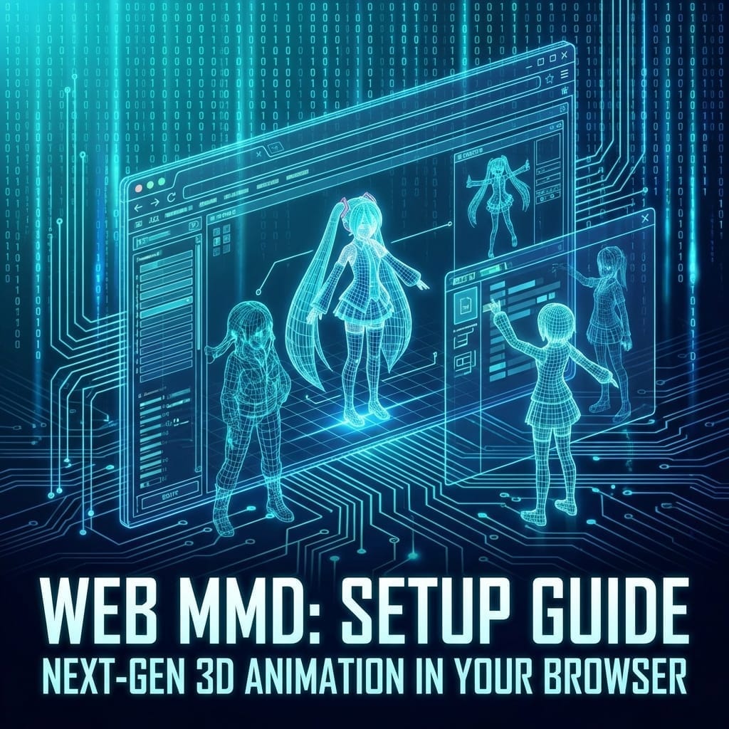 Starting Browser 3D Motion Production with Web-MMD ── Complete Guide from Setup to Operation Check